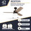 Ventilateur de plafond avec lumière DEL Reston-302164546