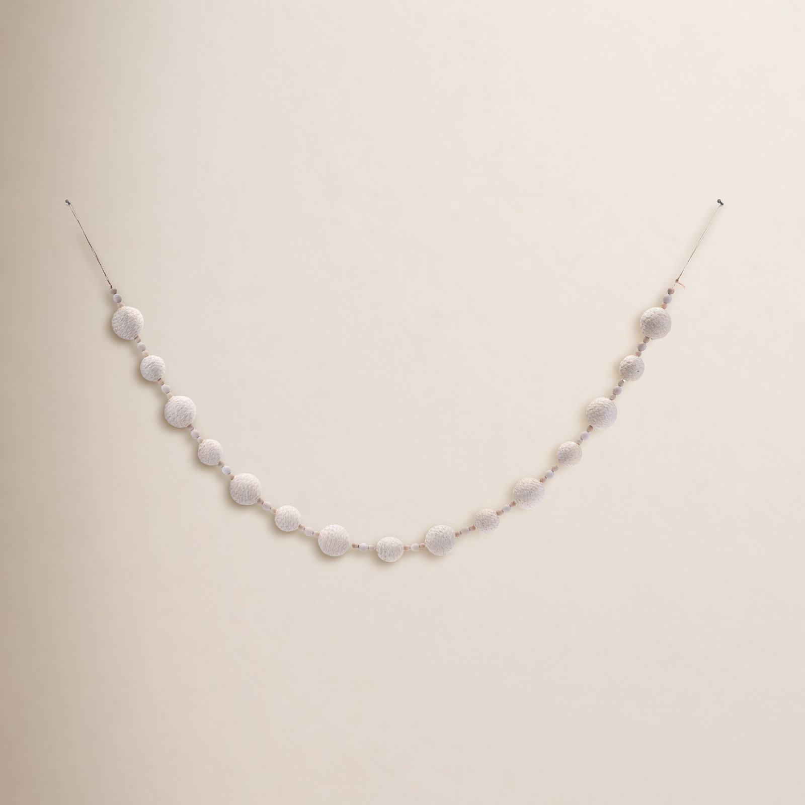 Fabric Ball String Garland (Set of 2)