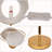 18'' H Modern Round Table Lamp, Moon Lamp Equipped With 3-Color Bulbs