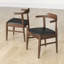 Chaise d'appoint en bois massif Wellington-195805648