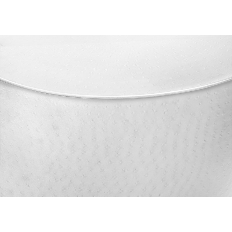 Abdiwahid Iron Top End Table, White