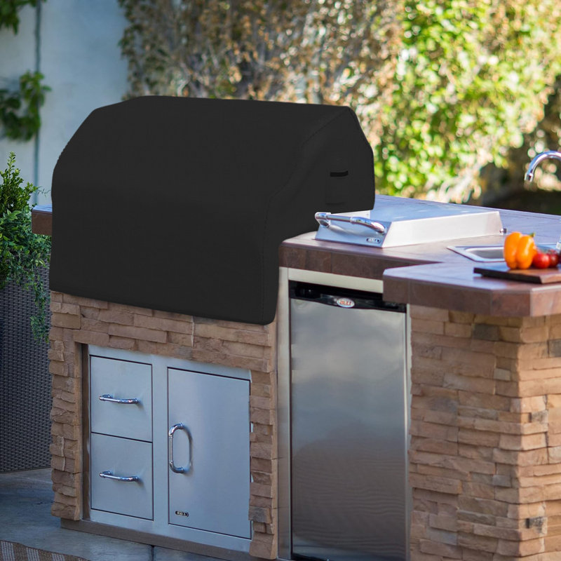 Blue Elephant 66cm D Grill Cover, 61cm H x 81.3cm W x 66cm D, Black
