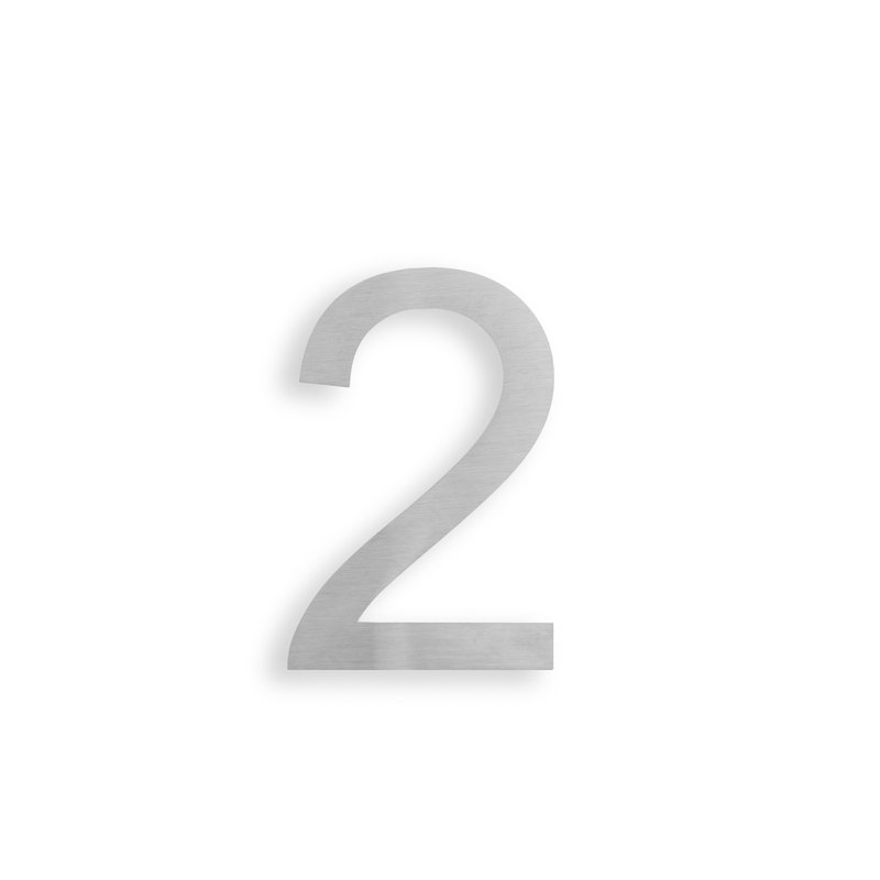 6'' H Stainless Steel House Number, 2