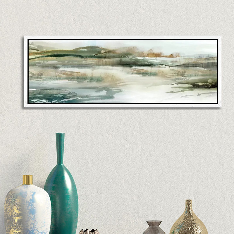 Only for a Moment 1 Piece Panoramic Wall Art on Canvas, 121.92 cm H x 40.64 cm W, White Framed
