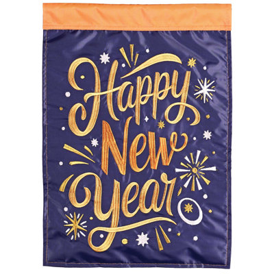 Drapeau de jardin «Happy New Year»