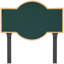 Canterbury Rectangle Two Line Standard Address Sign Plaque with Lawn Stakes-751332563-751332548