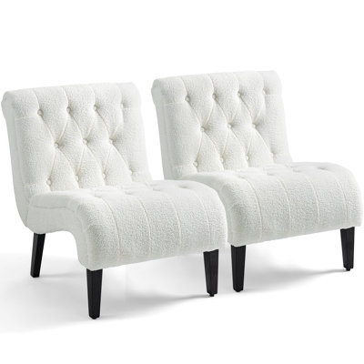 27" Wide Boucle Upholstered Lounge Chair
