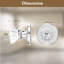 Coolnews Retro Elegant Series - Faux boutons de porte ronds en cristal-60585481