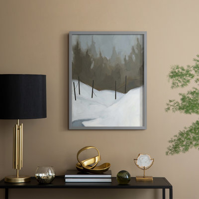 Deep Snow III Framed Print - Solid Wood
