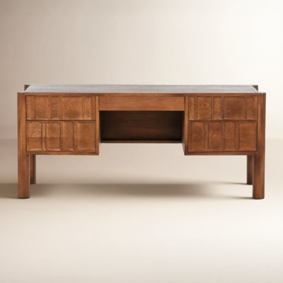 Keishara 71" Oak Writing Desk