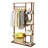 Freestanding Bamboo Clothes Garment Rack