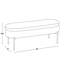 Banc de rangement contemporain en métal chromé et similicuir-96502270