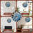 Artistic Blue Unicorn Night Clock Wall Decor