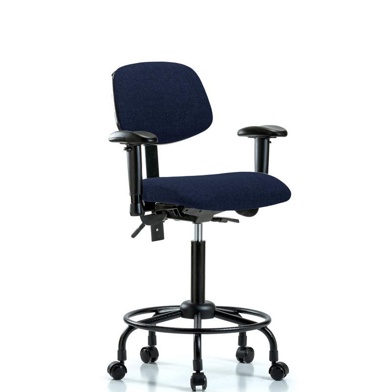 Chaise de dessinateur ergonomique Baines, Noir, Inclus, Oui