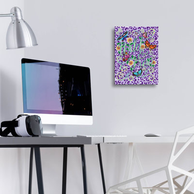 «Wild, Free And Mauve» par Hello Angel, art mural en verre acrylique