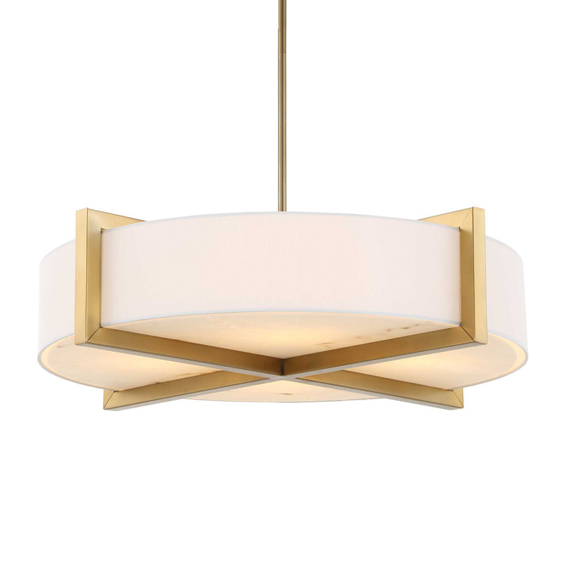 Luminaire suspendu tambour 4 lumières Uttermost Cresson