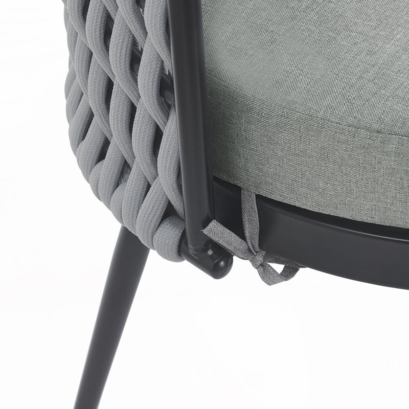 Chaise de patio d'extérieur, Gris clair