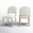 Coleson Upholstered Back Side Chair in Beige
