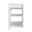 Meuble-lavabo 60 po avec lavabo en résine, portes à fermeture en douceur et armoire à 1 côté, montage flottant, blanc brillant, contreplaqué - 24 po x 2 + 12 po