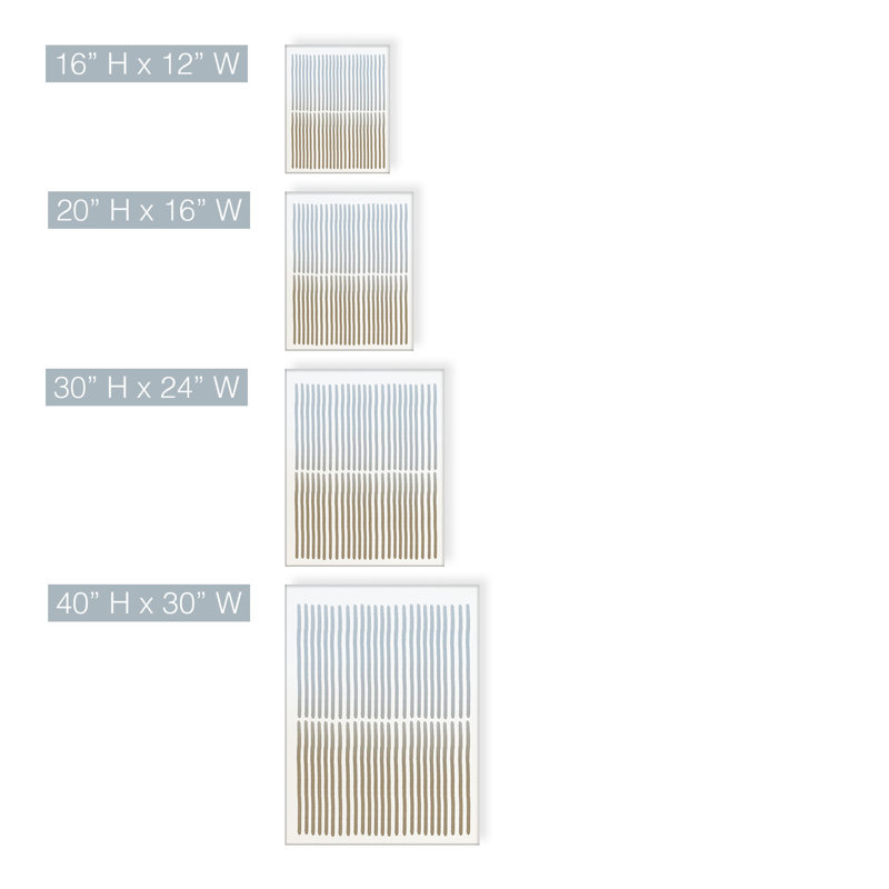 «Alvaro Abstract Neutral CLIV» par ChiChi Decor, reproduction sur toile tendue, H 40 po x l 30 po x P 1,5 po