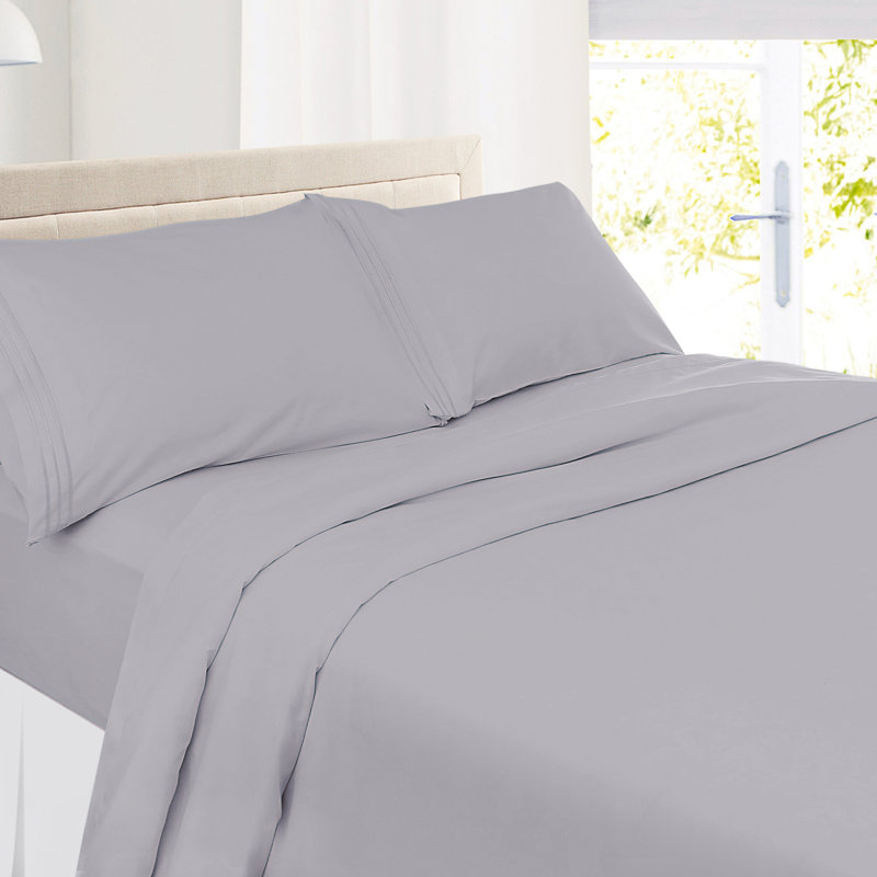 Ensemble de draps en microfibre Hotel Luxury, Lavande clair, Grand