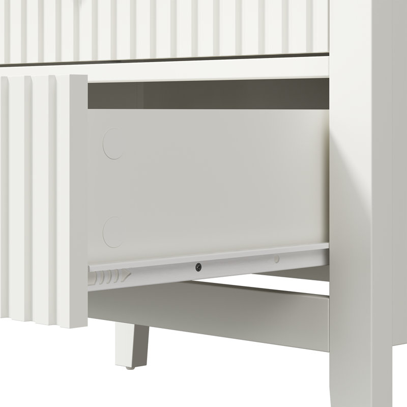 Philomena 42.3" H White 5-Drawer Dresser with Storage