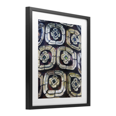 Thailand Memories Pattern Framed Print Under Glass, design by Lori Arbel