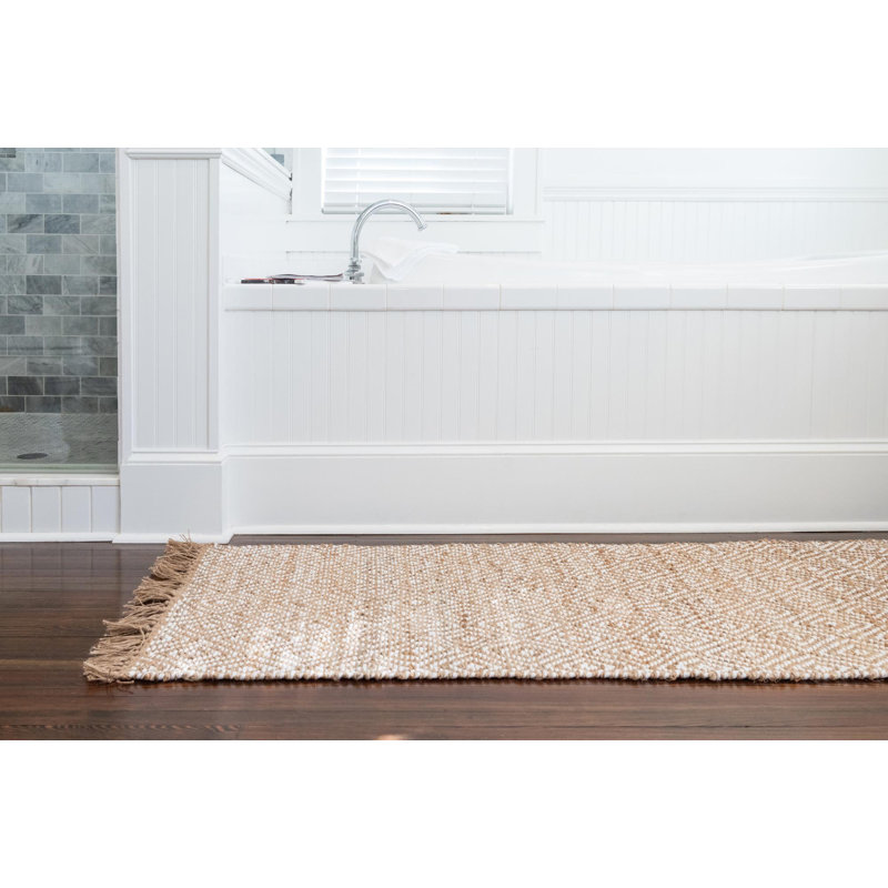 Tapis contemporain Jolie couleur terre, Tapis de couloir 2 pi x 5 pi
