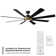 Aura 8 - Blade Indoor/Outdoor Smart Ceiling Fan with Adjustable CCT 2700K-3000K-4000K-5000K LED Light Kit and Remote Control Included, Works With Alexa and iOS or Android App
