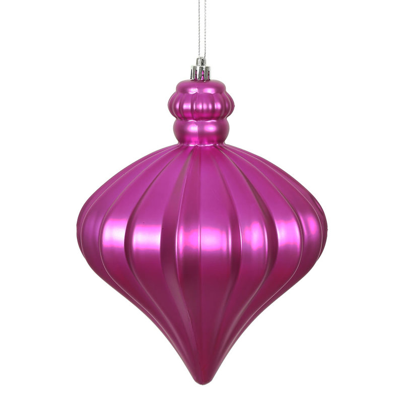 Ornement de Noël oignon 6 po, Fuchsia