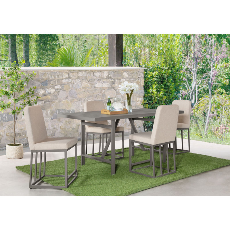 Vrishank Counter Height Dining Set, Mocha, 5-PC, 4