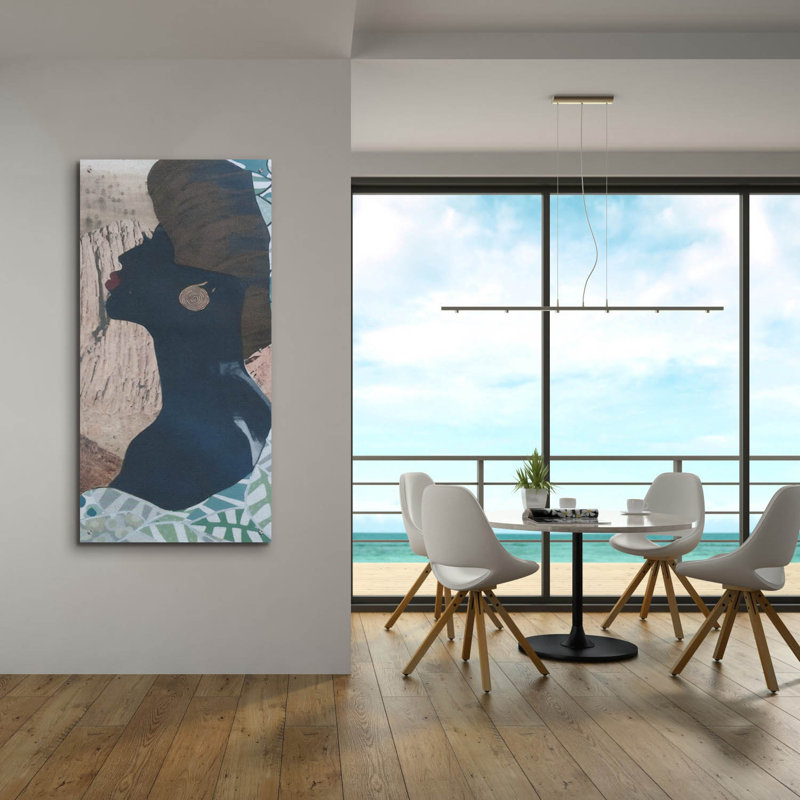 «Timeless Elegance 5» par Coco Good, art mural en verre acrylique, H 48 po x l 24 po