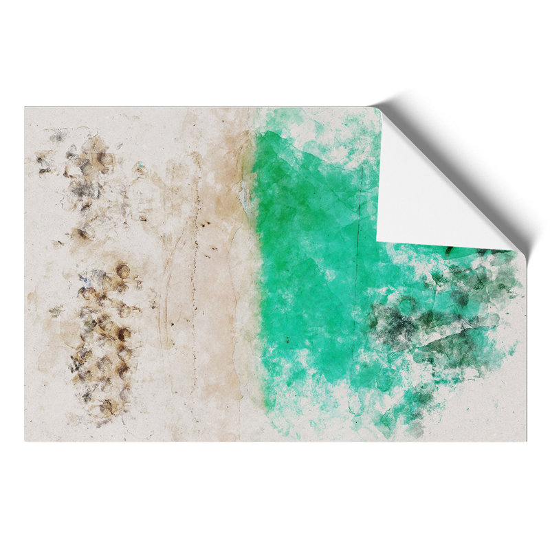 Tiki Beach in the Dominican Republic Watercolour - Frameless Print, 30cm H x 42cm W x 0.1cm D
