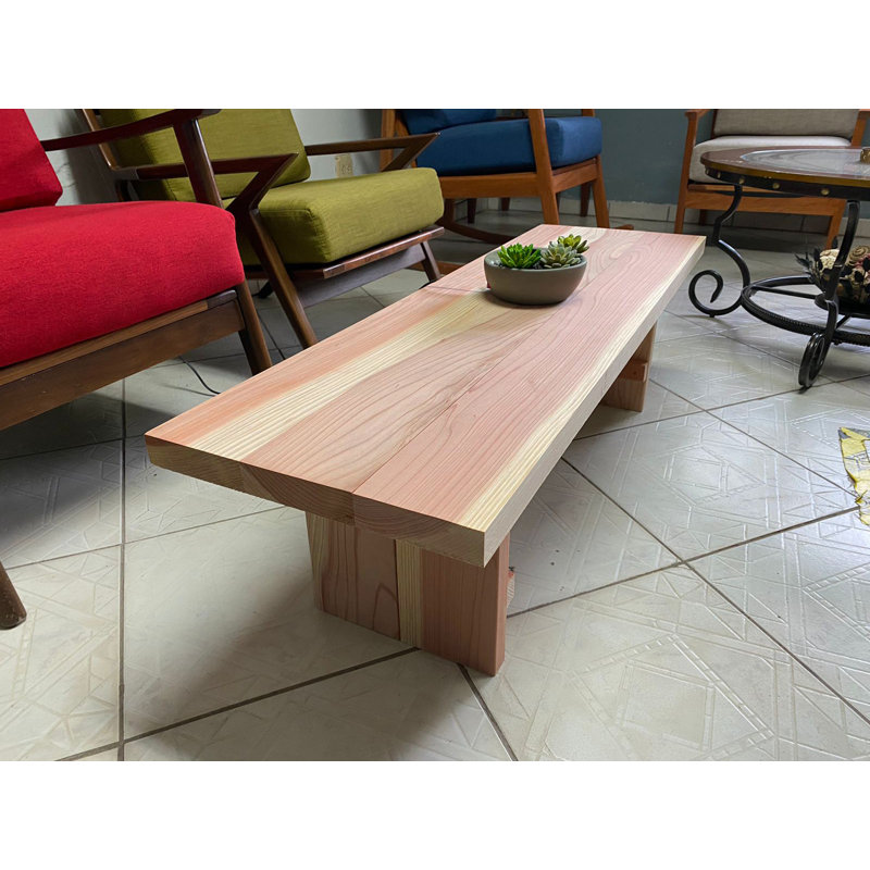 Grane Solid Wood Coffee Table, 14" H x 48" L x 15" W