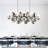 Myrdle 27 - Light Dimmable Globe Chandelier