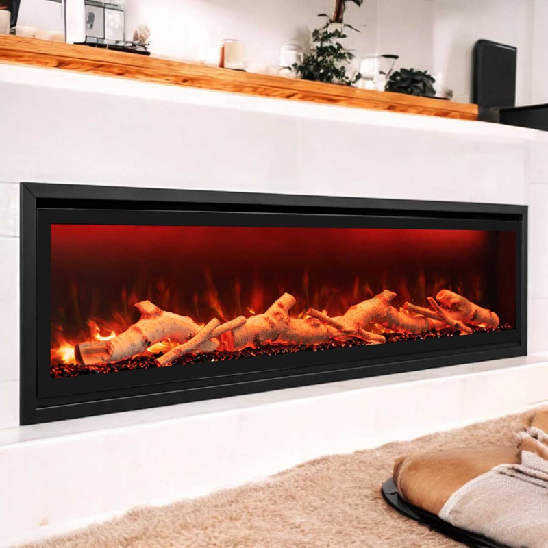 Foyer électrique ActiveFlame Pro Series Black Diamond, H 11,81 po x l 60 po x P 6,1 po