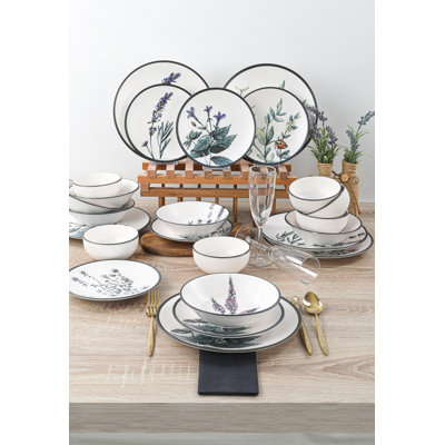 Ensemble de 6 assiettes en céramique Dilesh