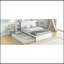 Lit plateforme avec rangement et tablettes gigognes-305619346