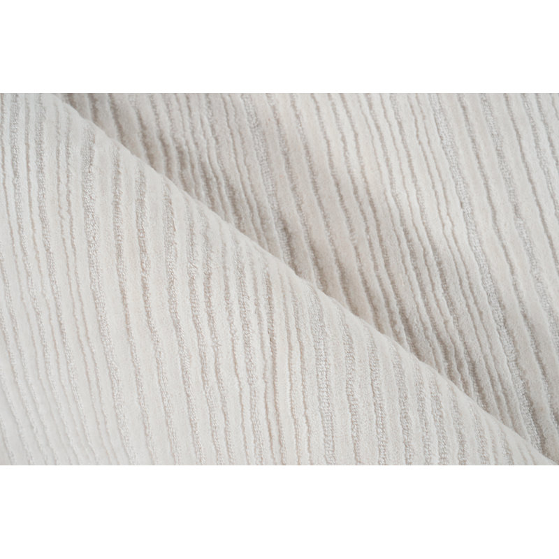 Cavallo Modern handloomed Nylon/Wool Silver Area Rug, Rectangle 9' x 12', White
