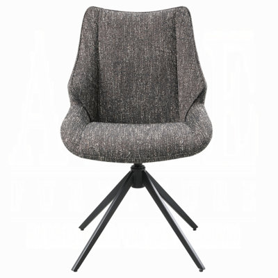 Chaise d'appoint Malika avec pivot (ensemble de 2)