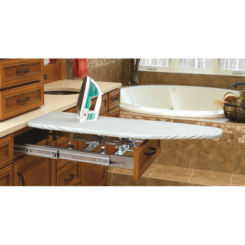 Rev-A-Shelf Pull Out Foldaway Ironing Board for Vanity Cabinet Drawer