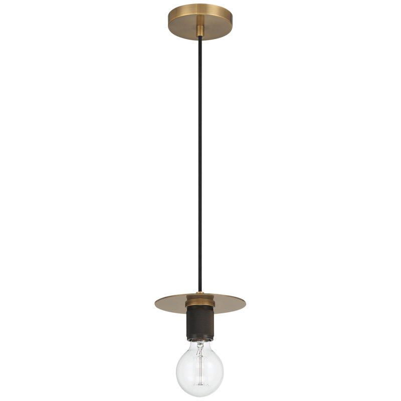 Luminaire suspendu central 1 lumière - Finition laiton antique, Antique Brass
