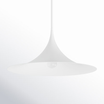 Lorient 1 - Light Dome Pendant in Bisque White