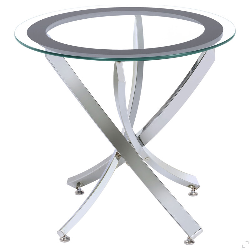 Table de bout chromée