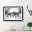 Elephants Crossing Paths - Picture Frame Graphic Art Print-56713196-56713195