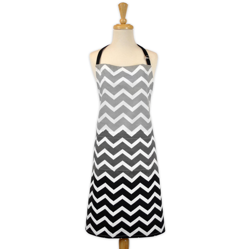 Amarilis Cotton Bib Apron, Black