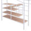 Lit mezzanine double en métal avec bureau et échelle de rangement latérale-860646969