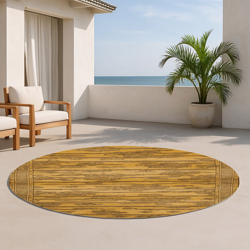 Tapis intérieur et extérieur ArtDeco, Rond 5 pi