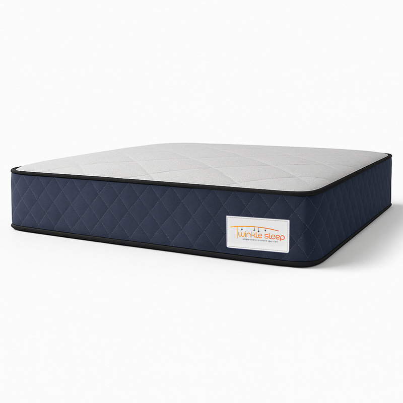 Twinklesleep Kids Coil Blue Mattress – Medium-Firm Support, Breathable & Durable, Small Single (2'6)