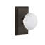 Studio Plate with White Porcelain Door Knob-546315602-551363088